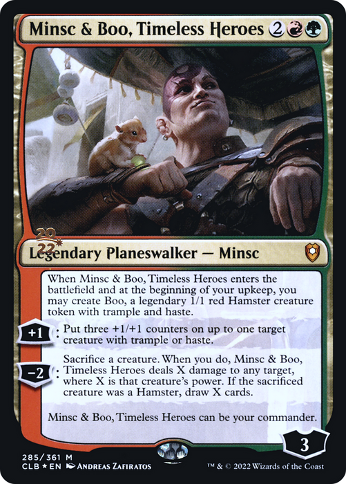 Minsc & Boo, Timeless Heroes (PRE-285S) - mythic - Foil