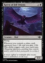 Raven of Fell Omens (OTJ-101) - common - Foil