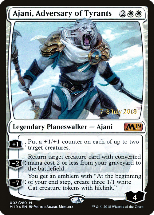 Ajani, Adversary of Tyrants (PRE-03S) - mythic - Foil