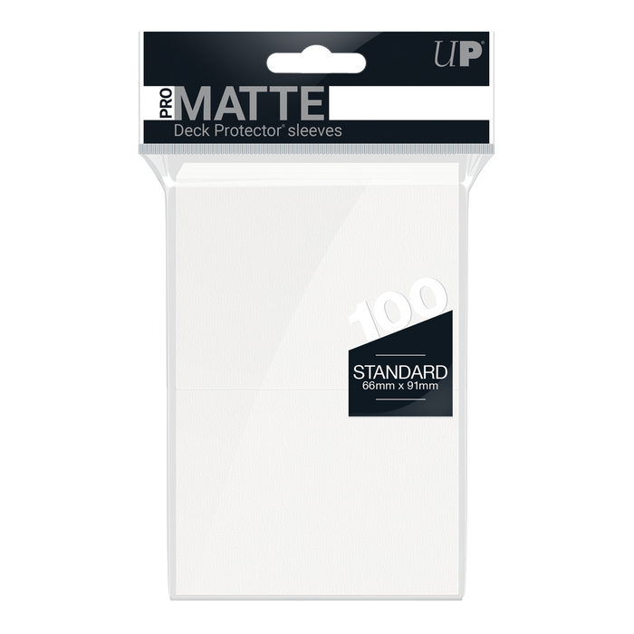 Protecteurs de cartes: Ultra PRO standard 100ct - PRO-Matte (Blanc)