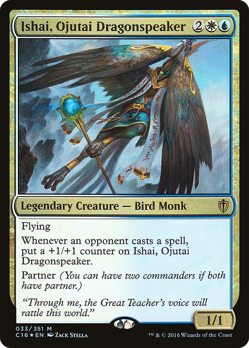 Ishai, Ojutai Dragonspeaker (C16-033) - mythic - Foil