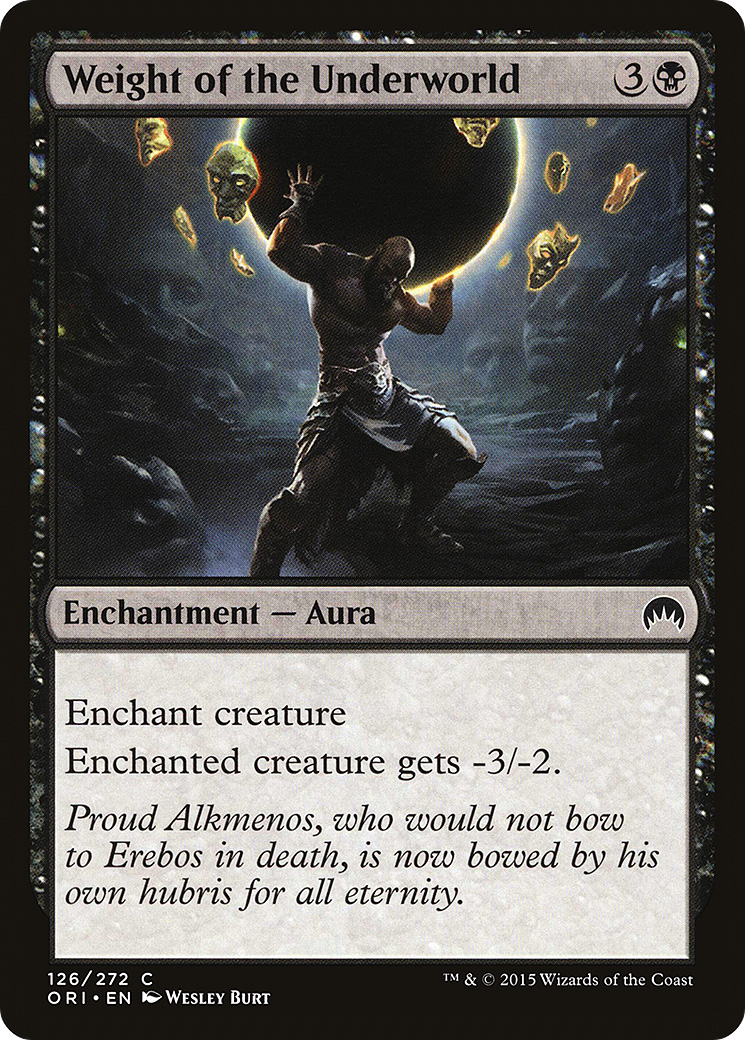 Weight of the Underworld (ORI-126) - common - Foil