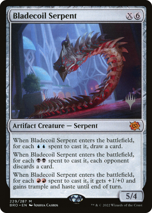 Bladecoil Serpent (PPBRO-229P) - mythic