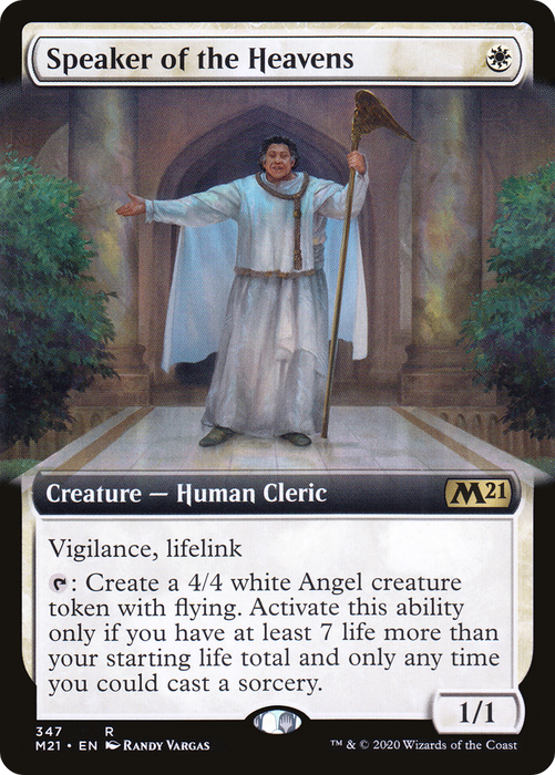 Speaker of the Heavens (M21-347) - rare: (Extended Art) - Foil