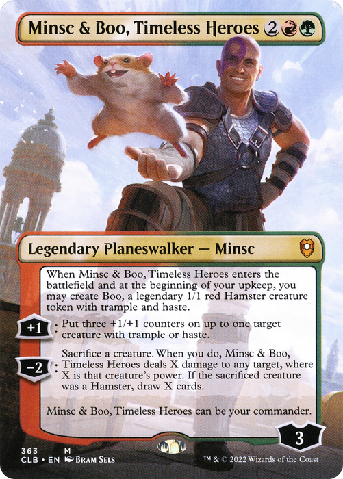 Minsc & Boo, Timeless Heroes (CLB-363) - mythic (Borderless)