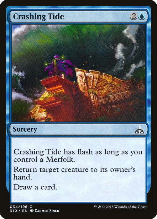 Crashing Tide (RIX-034) - common - Foil