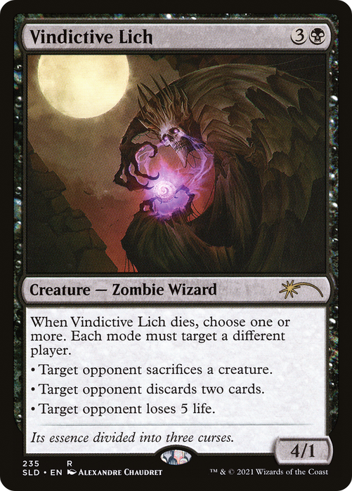 Vindictive Lich (SLD-235) - rare - Foil