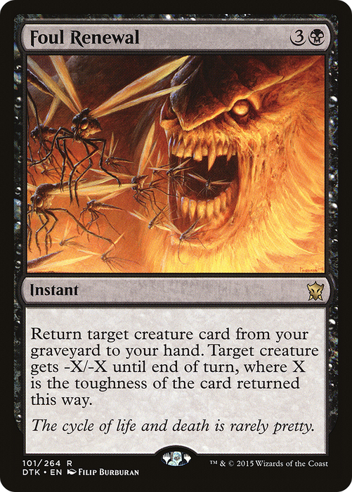 Foul Renewal (DTK-101) - rare - Foil