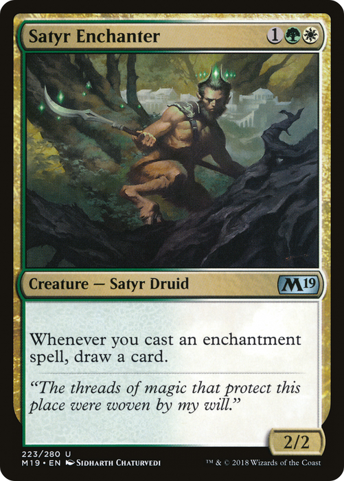 Satyr Enchanter (M19-223) - uncommon