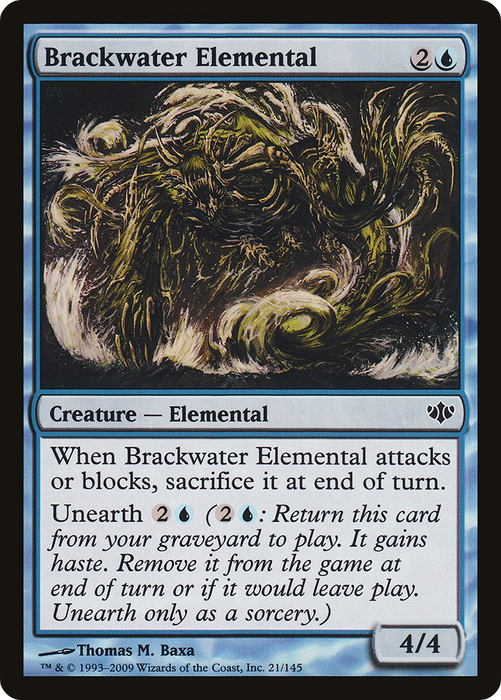 Brackwater Elemental (CON-021) - common - Foil