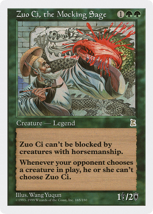Zuo Ci, the Mocking Sage (PTK-165) - rare