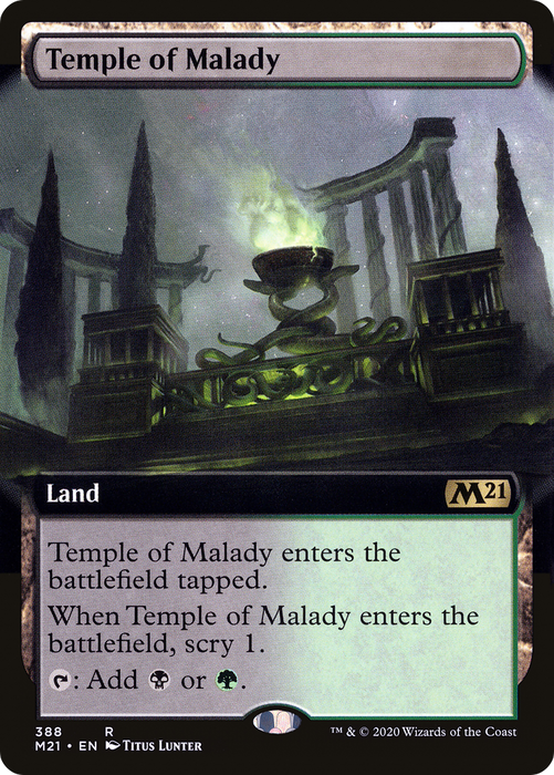 Temple of Malady (M21-388) - rare: (Extended Art) - Foil