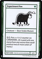 Experiment Five (CMB1-073) - rare