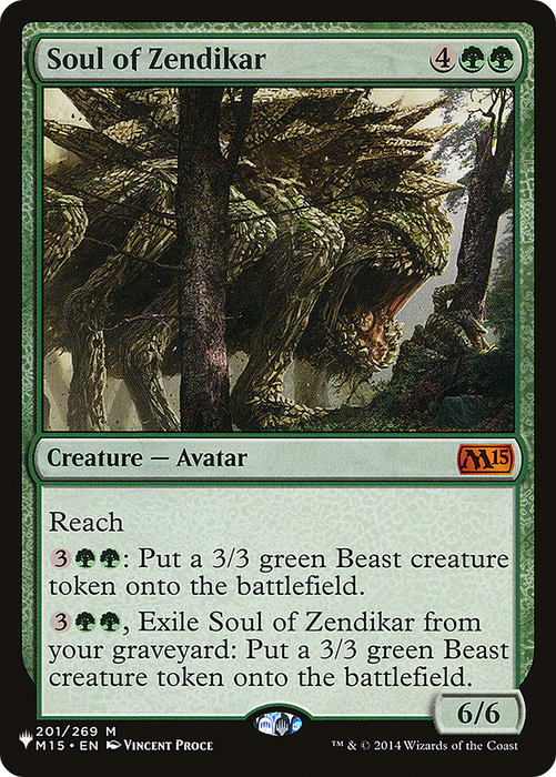 Soul of Zendikar (LIST-M15-201) - mythic