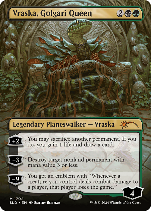 Vraska, Golgari Queen (SLD-1702) - mythic (Borderless)
