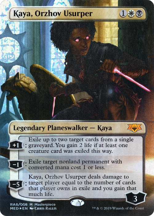 Kaya, Orzhov Usurper (MED2-RA8) - mythic (Borderless) - Foil