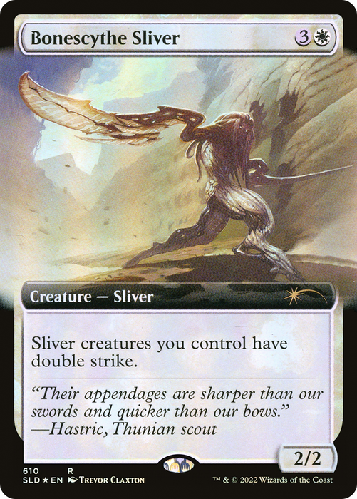 Bonescythe Sliver (SLD-610) - rare: (Extended Art) - Foil