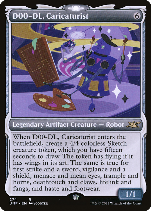 D00-DL, Caricaturist (UNF-274) - rare: (Showcase) - Foil