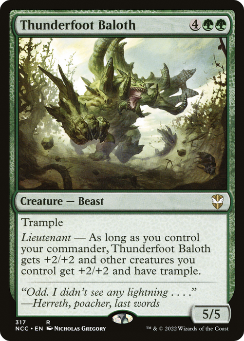 Thunderfoot Baloth (NCC-317) - rare