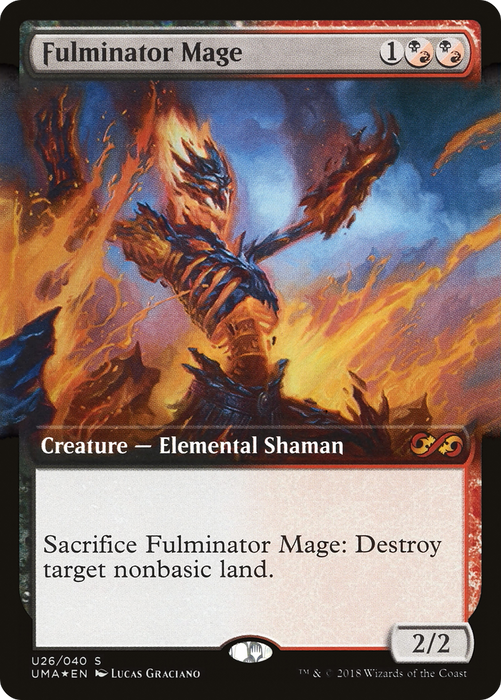 Fulminator Mage (UMA:BT-U26) - mythic: (Extended Art) - Foil