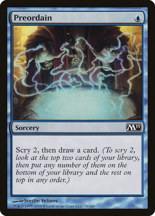 Preordain (M11-070) - common - Foil