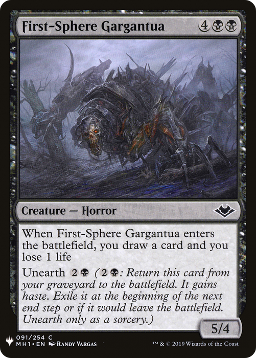 First-Sphere Gargantua (LIST-MH1-91) - common