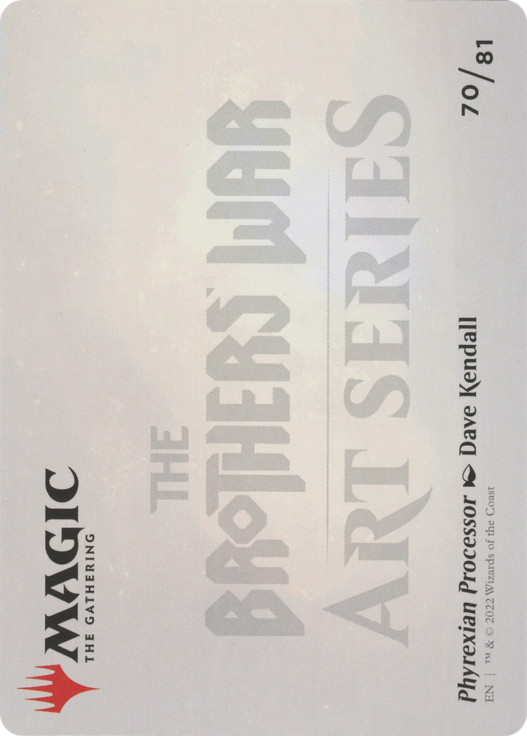 Phyrexian Processor // Phyrexian Processor (ABRO-070) - common (Borderless) - Foil