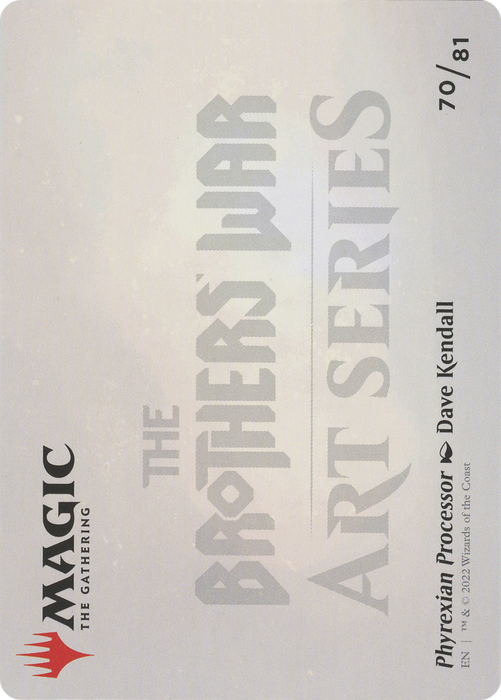 Phyrexian Processor // Phyrexian Processor (ABRO-070) - common (Borderless) - Foil