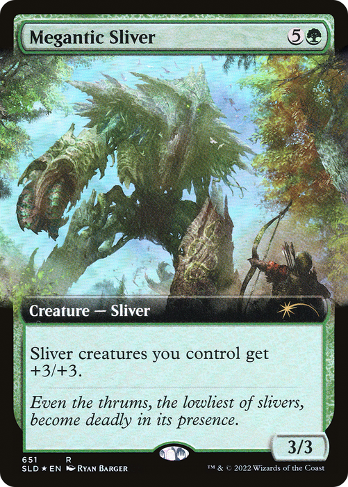 Megantic Sliver (SLD-651) - rare: (Extended Art) - Foil