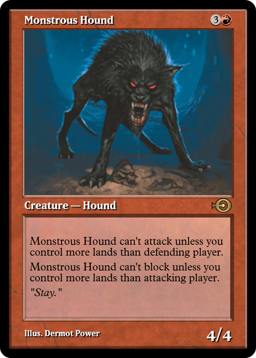 Monstrous Hound (PRM-32194) - rare - Foil