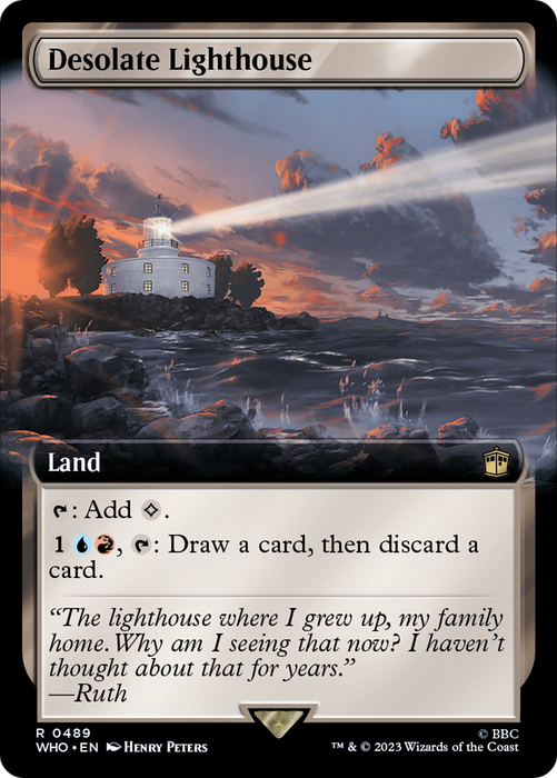Desolate Lighthouse (WHO-489) - rare: (Extended Art) - Foil