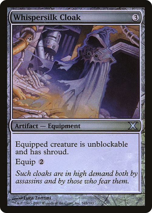Whispersilk Cloak (10E-345★) - uncommon - Foil