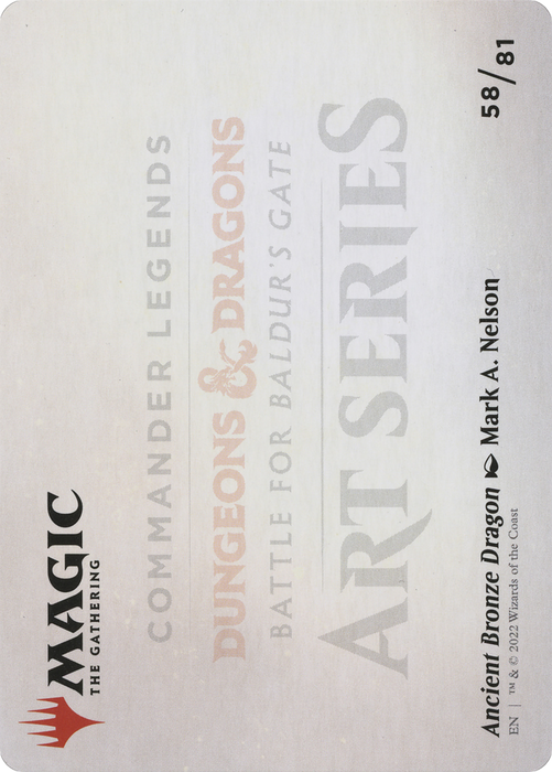 Ancient Bronze Dragon // Ancient Bronze Dragon (ACLB-058) - common (Borderless) - Foil