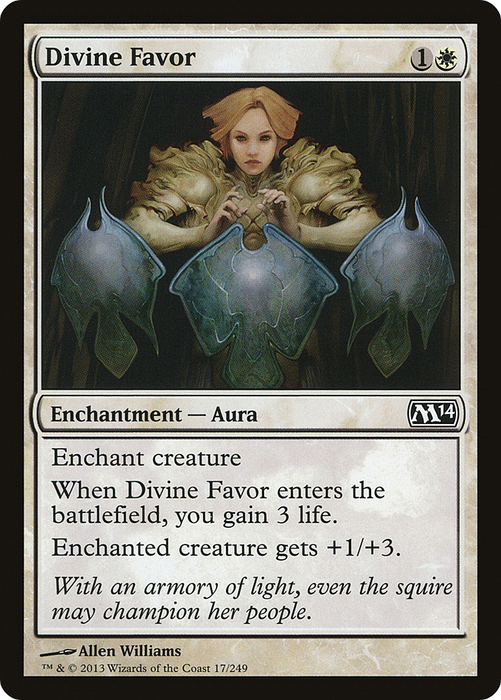 Divine Favor (M14-017) - common - Foil