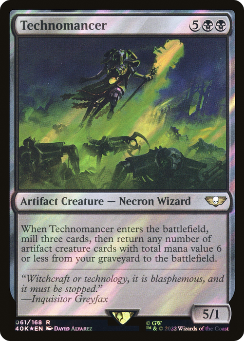 Technomancer (40K-61★) - rare - Foil