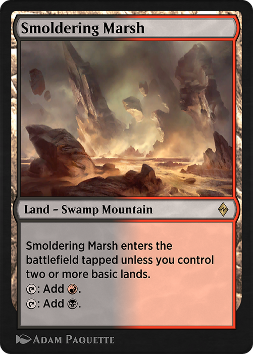 Smoldering Marsh (EA3-022) - rare