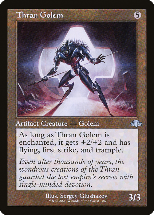 Thran Golem (DMR-387) - uncommon - Foil