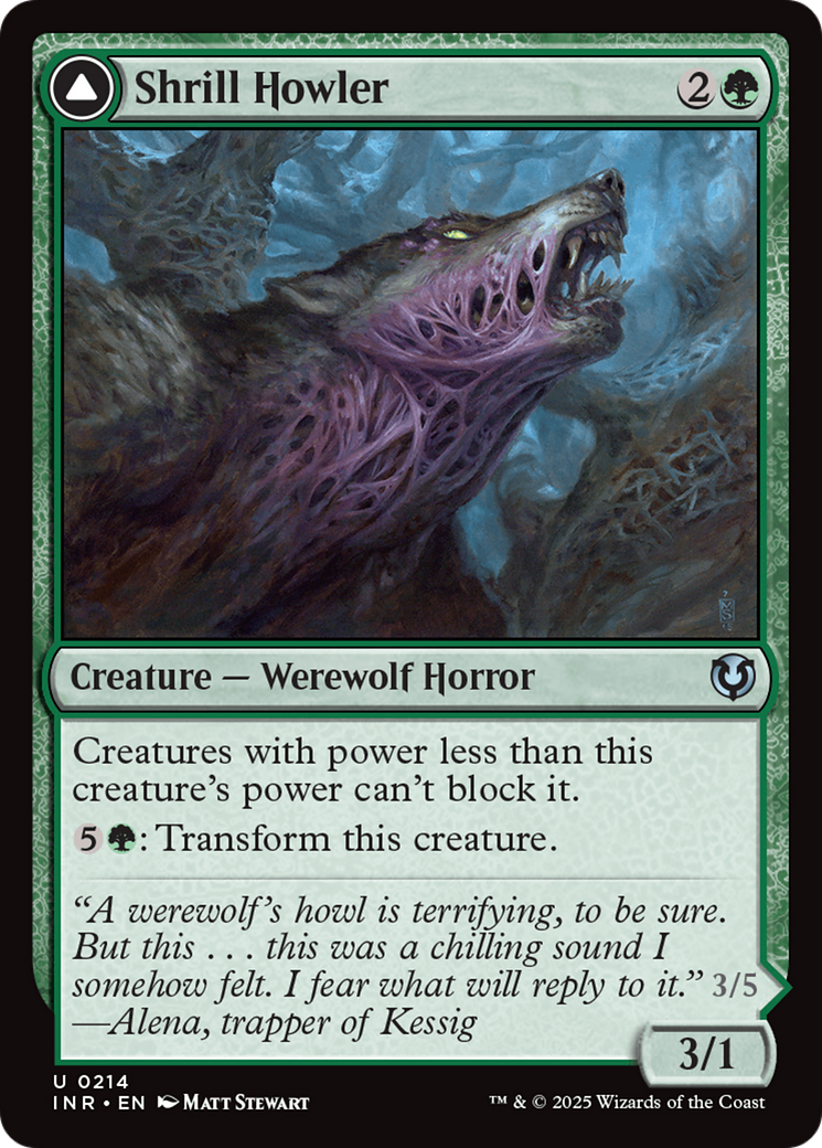 Shrill Howler // Howling Chorus (INR-214) - uncommon - Foil
