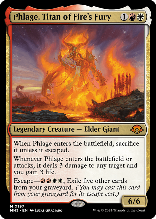 Phlage, Titan of Fire's Fury (MH3-197) - mythic - Foil
