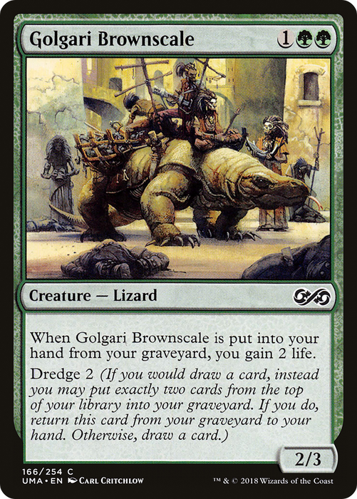 Golgari Brownscale (UMA-166) - common - Foil