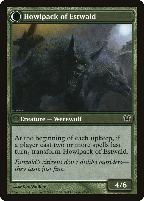 Villagers of Estwald // Howlpack of Estwald (ISD-209) - common: (Double Faced Transform)