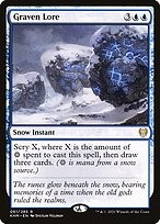 Graven Lore (KHM-061) - rare: (snow) - Foil