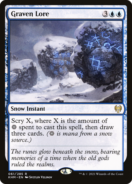 Graven Lore (KHM-061) - rare: (snow)