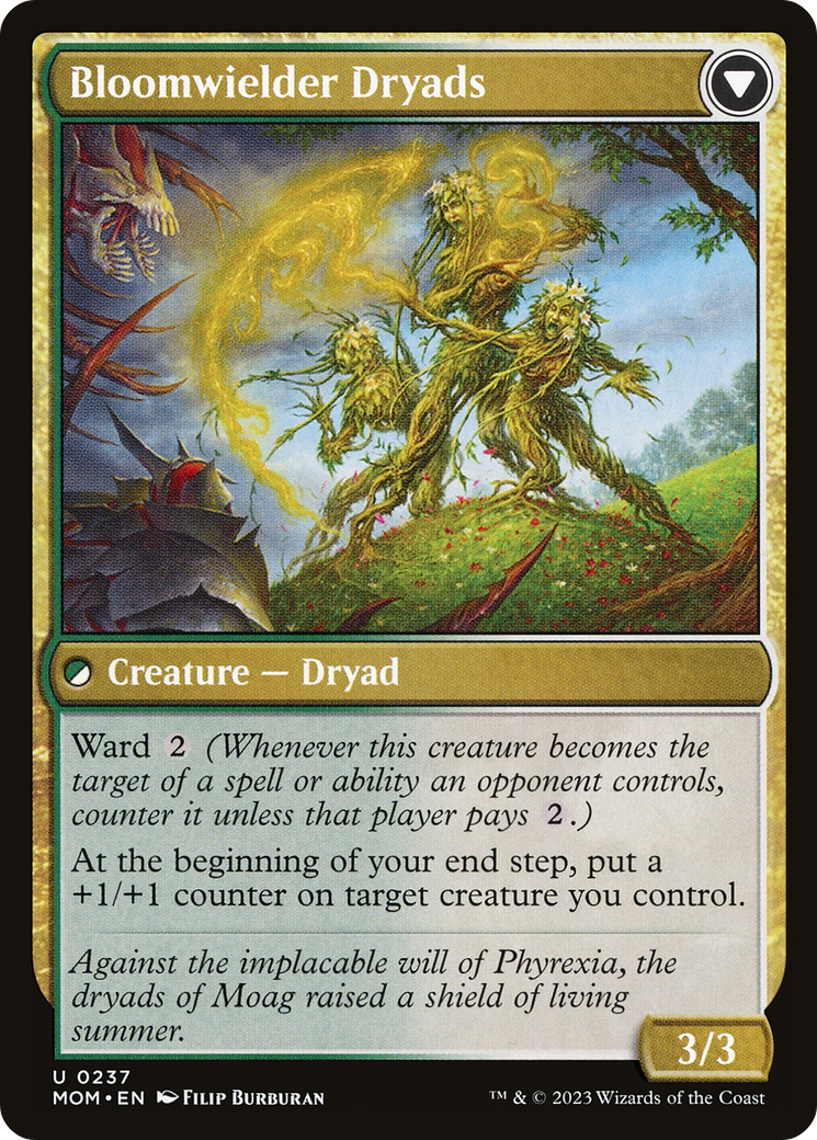 Invasion of Moag // Bloomwielder Dryads (MOM-237) - uncommon