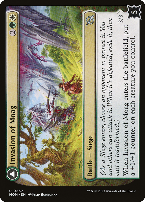 Invasion of Moag // Bloomwielder Dryads (MOM-237) - uncommon - Foil