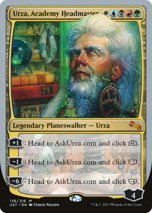 Urza, Academy Headmaster (UST-136) - mythic - Foil