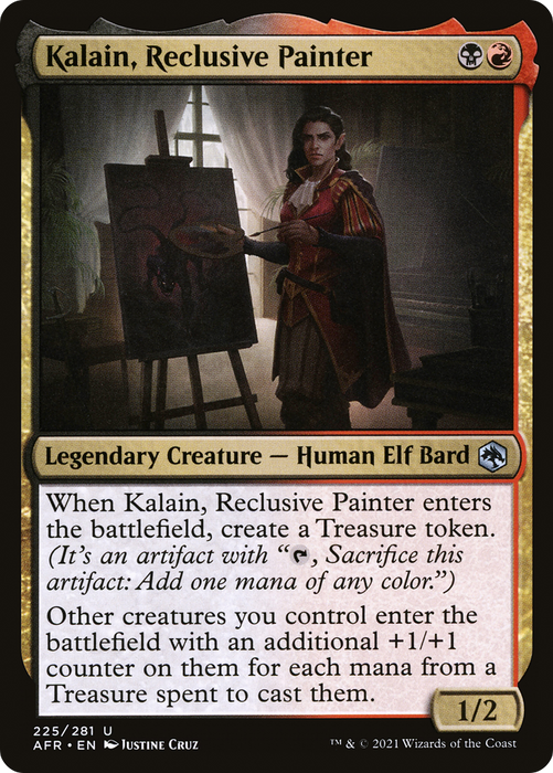 Kalain, Reclusive Painter (AFR-225) - uncommon - Foil