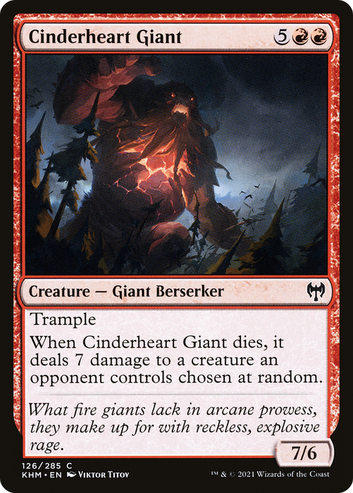 Cinderheart Giant (KHM-126) - common - Foil