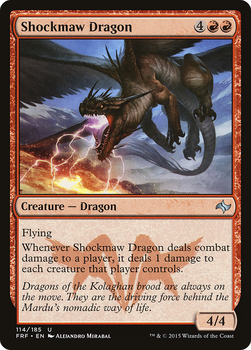 Shockmaw Dragon (FRF-114) - uncommon - Foil