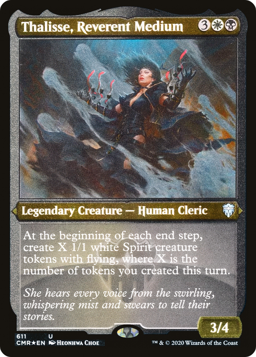 Thalisse, Reverent Medium (CMR-611) - uncommon - Etched Foil